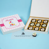 1st Birthday Return Gifts - 9 Chocolate Box - All Printed Chocolate (Sample)