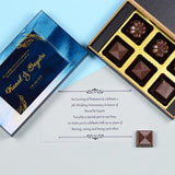 Anniversary Invitations - 6 Chocolate Box - Assorted Chocolates (Minimum 10 Boxes)