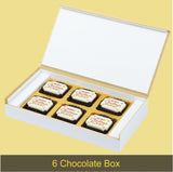 Snowflake Design Christmas Gift Box with Printed Chocolates