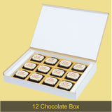 Snowflake Design Christmas Gift Box with Printed Chocolates