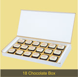 Snowflake Design Christmas Gift Box with Printed Chocolates