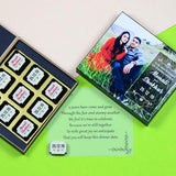 Anniversary Invitations - 9 Chocolate Box - All Printed Chocolates (Minimum 10 Boxes)