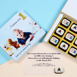 Birthday Invitations - 9 Chocolate Box - All Printed Chocolates (Sample)