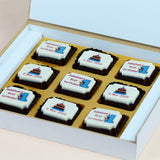Birthday Invitations - 9 Chocolate Box - All Printed Chocolates (Minimum 10 Boxes)