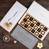 Wedding Return Gifts - 18 Chocolate Box - Alternate Printed Chocolates (Minimum 10 Boxes)