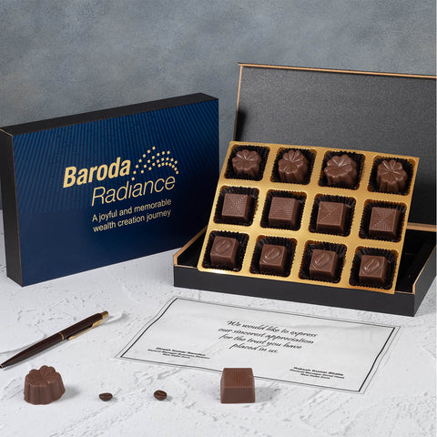 Corporate Gifts - 12 Chocolate Box - Assorted Chocolates (Free Designing)