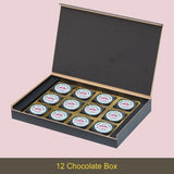Unique Personalised Wedding Anniversary Gift Chocolate Box (With Printed Chocolates)