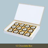Cute Floral Design Anniversary Gift Box Personalized with Photo (with Printed Chocolates)