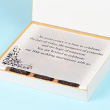Anniversary Invitations - 9 Chocolate Box - Single Printed Chocolates (Minimum 10 Boxes)