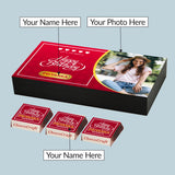 Birthday Gift Chocolate Box - Personalized with Photo (with Wrapped Chocolates)