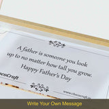 Personalised Gift for Father's Day with Photo on Wrapped Chocolates