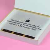 1st Birthday Invitations - 9 Chocolate Box - Assorted Chocolates (Minimum 10 Boxes)