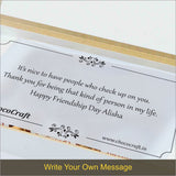 Special Friendship's Day Gift Personalised with Photo (with Wrapped Chocolates)