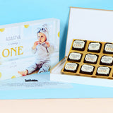 Birthday Invitations - 12 Chocolate Box - All Printed Chocolates (Sample)