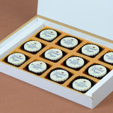 Anniversary Invitations - 12 Chocolate Box - All Printed Chocolates (Sample)