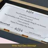 Beautiful Friendship's Day Gift with Personalized Wrapped Chocolates