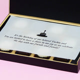 Birthday Invitations - 12 Chocolate Box - Alternate Printed Chocolates (Minimum 10 Boxes)