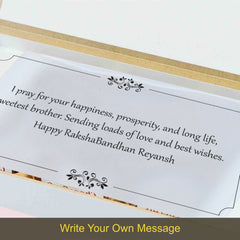 Thread of Trust - Gift for Brother on Rakhi (Rakhi Pack Optional)
