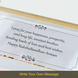 Memories - Personalised Gift Box and Wrapped Chocolates (Rakhi Pack Optional)