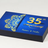 Anniversary Invitations - 12 Chocolate Box - Middle Two Printed Chocolates (Minimum 10 Boxes)