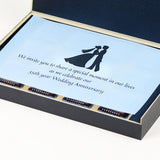 Anniversary Invitations - 12 Chocolate Box - Middle Two Printed Chocolates (Minimum 10 Boxes)