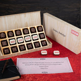 Corporate Gifts - 18 Chocolate Box - Middle Four Printed Chocolates (Sample)