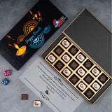 Corporate Gifts - 18 Chocolate Box - Alternate Printed Chocolates (Minimum 10 Boxes)