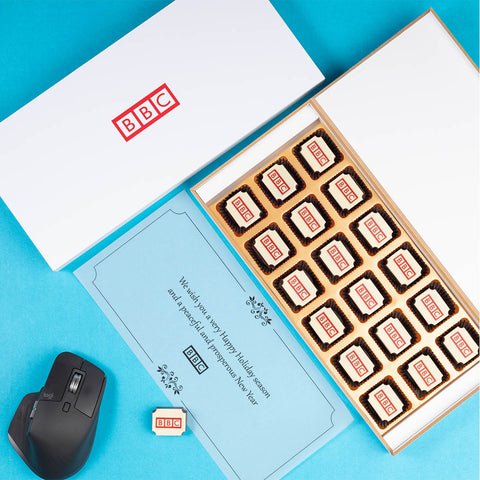 Corporate Gifts - 18 Chocolate Box - Printed Chocolates (Free Designing)