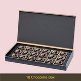 Black Floral Design Anniversary Gift Personalized with Photo (with Printed Chocolates)