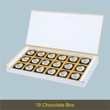 Cute Floral Design Anniversary Gift Box Personalized with Photo (with Printed Chocolates)