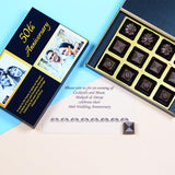 Anniversary Invitations - 12 Chocolate Box - Assorted Chocolates (Minimum 10 Boxes)