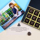 Birthday Invitations - 12 Chocolate Box - Assorted Chocolates (Sample)