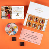 Romantic Anniversary Gift Photo on Chocolates (with Wrapped Chocolates)