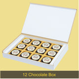 Beautiful Personalized New Year Gift with Printed Chocolates