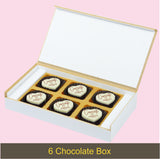 Watercolor Design Personalized Congratulations Gift Box with Printed Chocolates