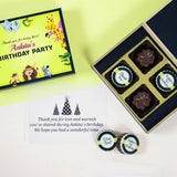 1st Birthday Return Gifts - 4 Chocolate Box - Alternate Printed Chocolate (Sample)