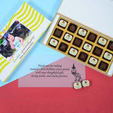 1st Birthday Return Gifts - 18 Chocolate Box - Alternate Printed Chocolates (Minimum 10 Boxes)