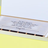 Anniversary Invitations - 18 Chocolate Box - Middle Four Printed Chocolates (Sample)