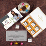 Beautiful Modern Design Personalised Chocolate Gift Box for Birthday (with Wrapped Chocolates)