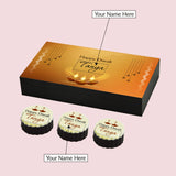 Hanging Diya Design Personalised Chocolate Gift for Deepavali