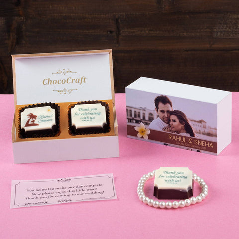 Wedding Return Gifts - 2 Chocolate Box - All Printed Chocolates (Minimum 10 Boxes)