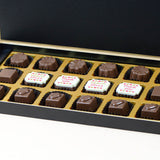 Anniversary Return Gifts - 18 Chocolate Box - Middle Four Printed Chocolates (Sample)