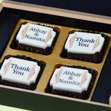 Anniversary Return Gifts - 4 Chocolate Box - All Printed Chocolates (Minimum 10 Boxes)