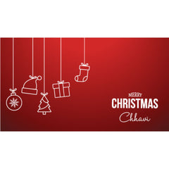 Elegant Christmas Gift with Printed Chocolates