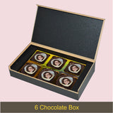 Black and Gold Design Personalized Congratulations Gift Box with Photo Chocolates