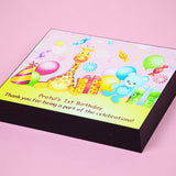 1st Birthday Return Gifts - 9 Chocolate Box - Middle Printed Chocolates (Minimum 10 Boxes)