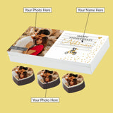 Romantic Anniversary Gift Photo on Chocolates (with Printed Chocolates)