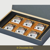Beautiful Congratulations Gift Box and Chocolates Personalized with Photo (with Wrapped Chocolates)