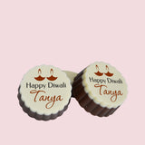 Hanging Diya Design Personalised Chocolate Gift for Deepavali