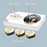 Personalized Anniversary Gift with Couple Photo (with Printed Chocolates)